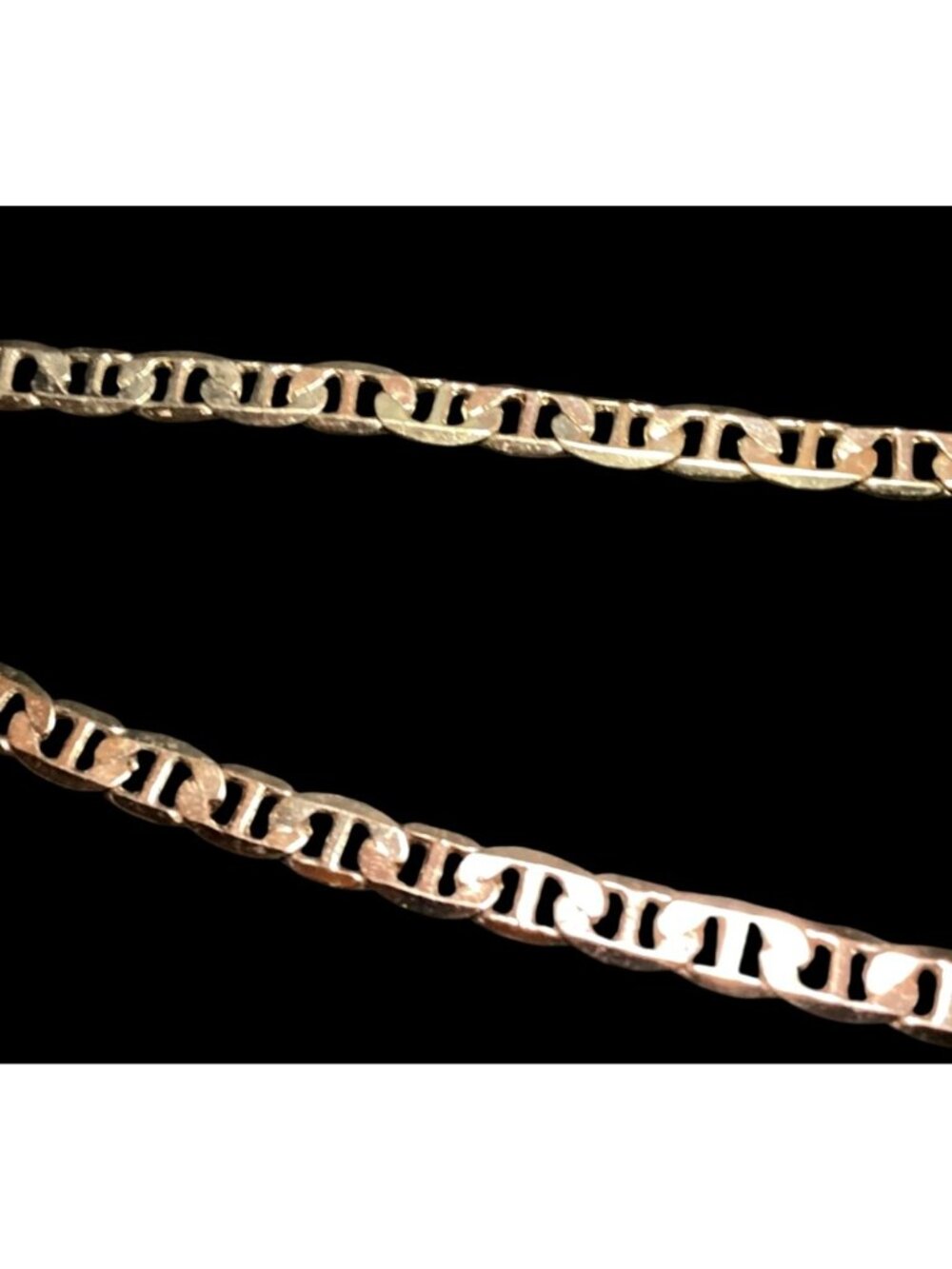 Gold Tone Betsey Johnson Mariner Chain Belt with Faux Pearls and Anchor Nautical - Picture 3 of 4